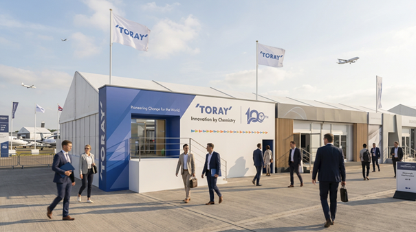Toray Marks 100 Years, Reinforcing Long-Term Commitment to Aerospace, Space, and Defense at Farnborough Air Show